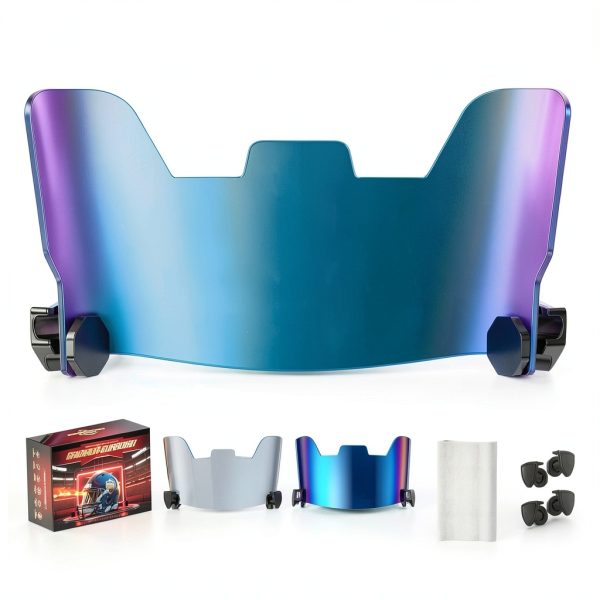 Football Visor OYMLANX Dual-Lens Visor with Clear & Smoke Lenses-1
