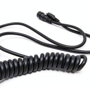 Heated Helmet Visor Cord Generic Coiled Cable Male Female Ends-0