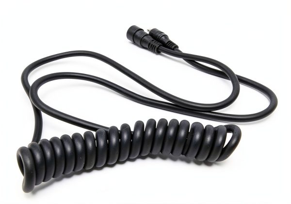 Heated Helmet Visor Cord Generic Coiled Cable Male Female Ends-0