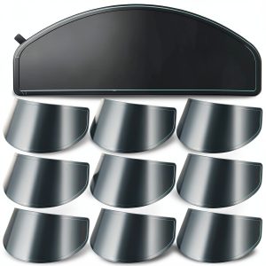 Kingdder 10 Pack Motorcycle Helmet Visor Anti Fog Film Helmet Mask Anti-fog Transparent Visor, Replacement Motorcycle Helmet Face Shield, for Safe Riding All Seasons Use-0