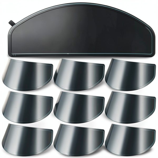 Kingdder 10 Pack Motorcycle Helmet Visor Anti Fog Film Helmet Mask Anti-fog Transparent Visor, Replacement Motorcycle Helmet Face Shield, for Safe Riding All Seasons Use-0