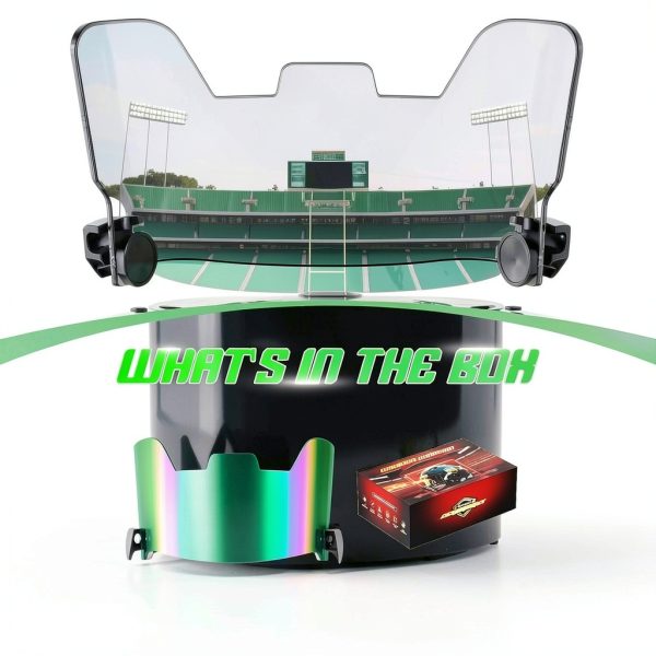 Emerald Green Football Visor KUBQLIG – Military‑Grade HD Lens-1