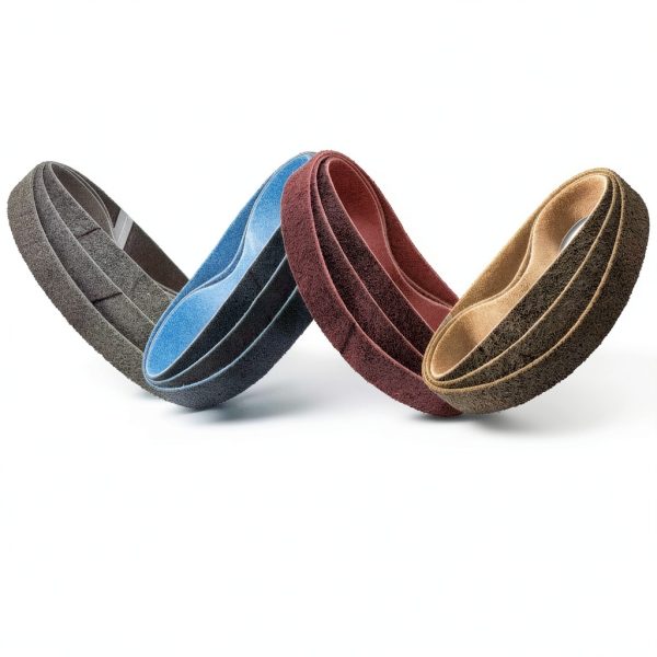 40 x 760 mm Nylon Sanding Belt 12 Pcs 3 of Each Grit Non-Woven Abrasive Belt Surface Conditioning Belt Polishing Sanding Granding for Pipe, Curved Surfaces and Handrails (Assorted Grit150-240-400-600)-5