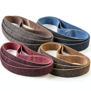 40 x 760 mm Nylon Sanding Belt 12 Pcs 3 of Each Grit Non-Woven Abrasive Belt Surface Conditioning Belt Polishing Sanding Granding for Pipe, Curved Surfaces and Handrails (Assorted Grit150-240-400-600)-0