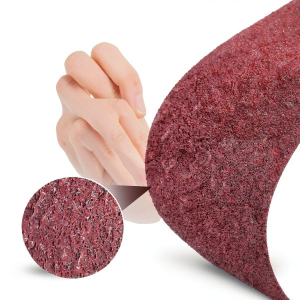 Demissle 10 Pack 8 x 19 Inch Floor Sanding Belt 24 Grit Heavy Duty Aluminum Oxide Cloth Sanding Belts Drum Floor Sander Sandpaper for Commercial and Residential Flooring Automotive Furniture-2